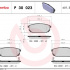 Sada brzdových destiček BREMBO P30023 - KIA