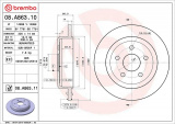 Brzdový kotouč BREMBO 08.A863.11