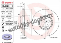 Brzdový kotouč BREMBO 09.B025.10