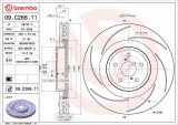 Brzdový kotouč BREMBO 09.C266.11 - LEXUS