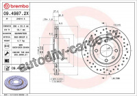 Brzdový kotouč BREMBO 09.4987.2X