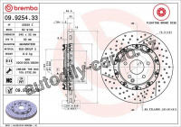 Brzdový kotouč BREMBO 09.9254.33