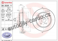 Brzdový kotouč BREMBO 08.E033.11