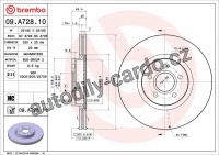 Brzdový kotouč BREMBO 09.A728.11