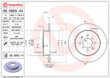 Brzdový kotouč BREMBO 08.5803.44 - HONDA