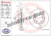 Brzdový kotouč BREMBO 09.A529.10