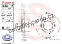 Brzdový kotouč BREMBO 09.7261.10 - RENAULT TRUCKS