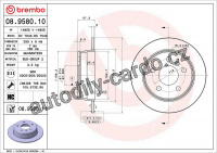 Brzdový kotouč BREMBO 08.9580.11