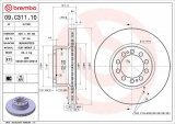 Brzdový kotouč BREMBO 09.C311.10