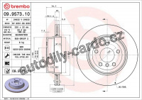 Brzdový kotouč BREMBO 09.9573.10 - BMW