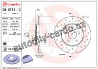 Brzdový kotouč BREMBO 08.9734.1X