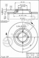 Brzdový kotouč BREMBO 08.3372.10 - TOYOTA