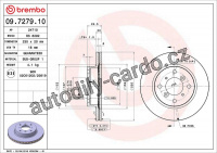 Brzdový kotouč BREMBO 09.7279.10 - SUZUKI