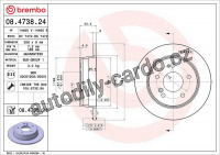 Brzdový kotouč BREMBO 08.4738.21