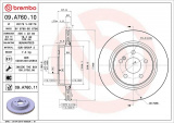 Brzdový kotouč BREMBO 09.A760.11 - MERCEDES-BENZ Brzdový kotouč BREMBO 09.A760.11 - MERCEDES-BENZ
