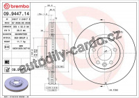 Brzdový kotouč BREMBO 09.9447.11