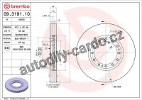 Brzdový kotouč BREMBO 09.3191.10