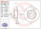 Brzdový kotouč BREMBO 08.5905.14 - CITROËN, FIAT