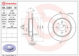 Brzdový kotouč BREMBO 08.C061.10