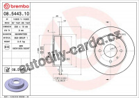 Brzdový kotouč BREMBO 08.5443.11