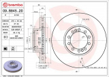 Brzdový kotouč BREMBO 09.B845.20