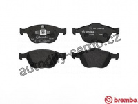 Sada brzdových destiček BREMBO P24058 - FORD Sada brzdových destiček BREMBO P24058 - FORD