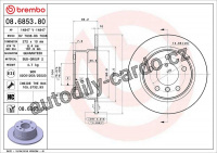 Brzdový kotouč BREMBO 08.6853.81