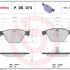 Sada brzdových destiček BREMBO P06074 - BMW