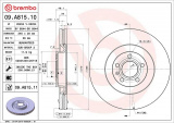Brzdový kotouč BREMBO 09.A815.10 - AUDI