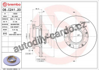 Brzdový kotouč BREMBO 08.C241.20