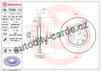 Brzdový kotouč BREMBO 08.7238.11
