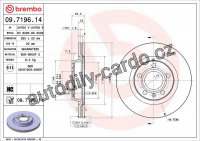 Brzdový kotouč BREMBO 09.7196.11
