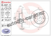 Brzdový kotouč BREMBO 08.A327.11