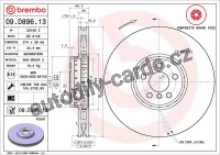 Brzdový kotouč BREMBO 09.D896.13