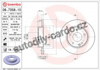 Brzdový kotouč BREMBO 08.7358.11