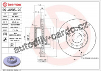 Brzdový kotouč BREMBO 09.A235.20