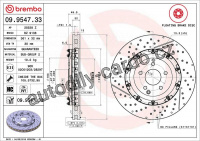 Brzdový kotouč BREMBO 09.9547.33