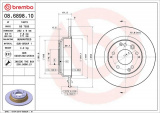 Brzdový kotouč BREMBO 08.6898.10 - ACURA, HONDA