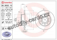 Brzdový kotouč BREMBO 08.9502.11