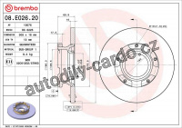Brzdový kotouč BREMBO 08.E026.20