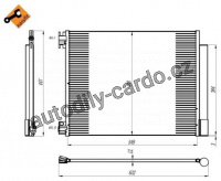 Kondenzátor, klimatizace NRF 350393