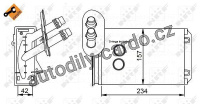 Výměník tepla, vnitřní vytápění NRF 58223