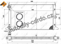 Chladič, chlazení motoru NRF EASY FIT 50592