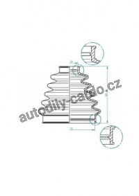 Sada měchů, hnací hřídel LÖBRO 190968