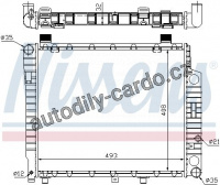 Chladič motoru NISSENS 62754A Chladič motoru NISSENS 62754A
