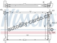 Chladič motoru NISSENS 63278A Chladič motoru NISSENS 63278A