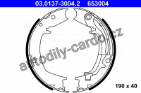 Sada brzdových čelistí, parkovací brzda ATE 03.0137-3004 (AT 653004) Sada brzdových čelistí, parkovací brzda ATE 03.0137-3004 (AT 653004)