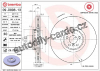 Brzdový kotouč BREMBO 09.D898.13