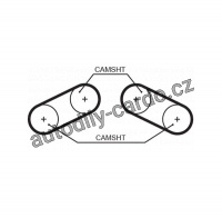 Rozvodový řemen GATES (GT 5526XS) - MG, ROVER