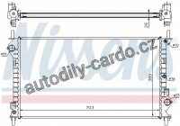 Chladič motoru NISSENS 62021A Chladič motoru NISSENS 62021A